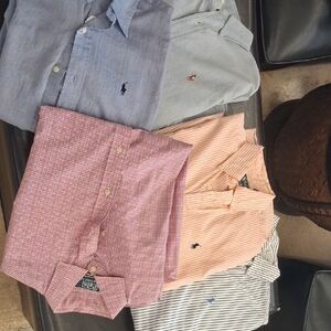 Polo by Ralph Lauren Men's Casual Shirts - Blue, Gray, Pink, Orange